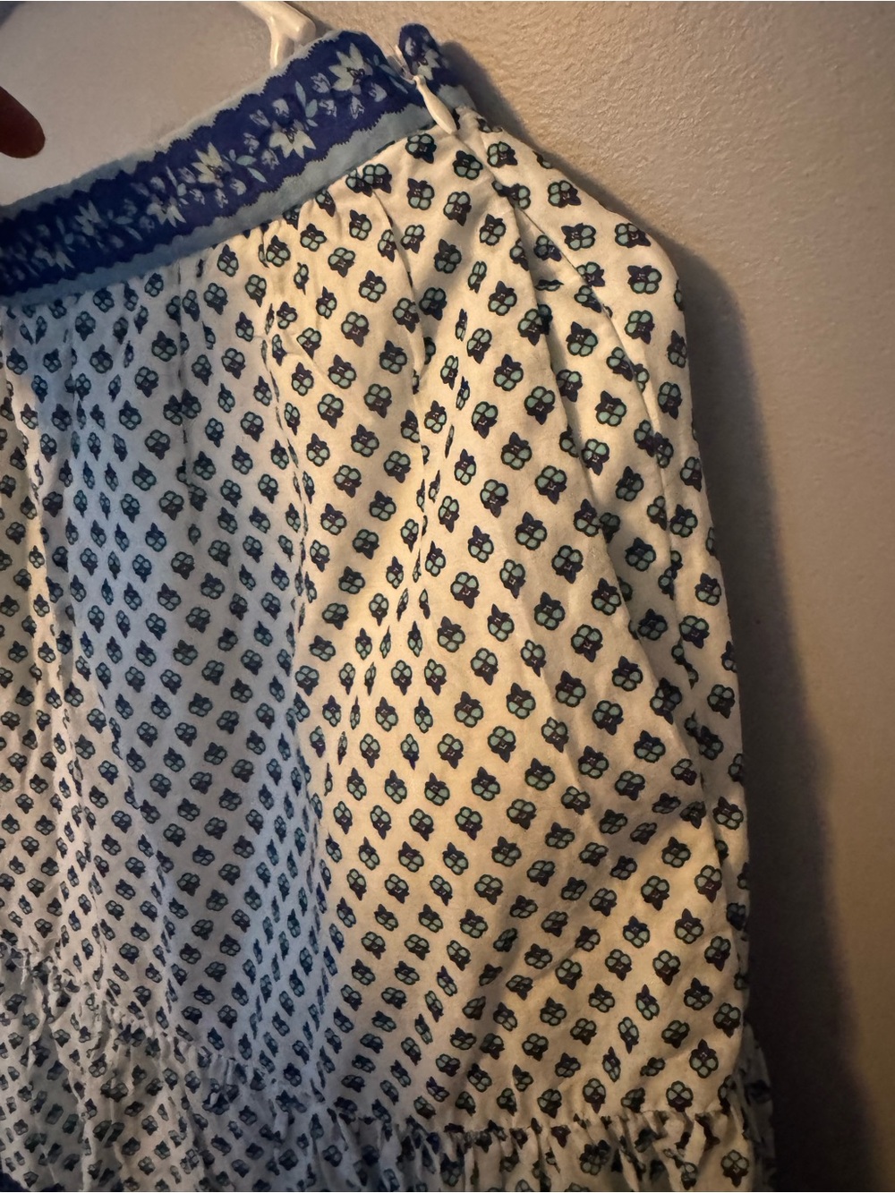 J. Crew Blue and White High Waist Tiered Midi Skirt NWOT Size XS - Picture 4 of 5